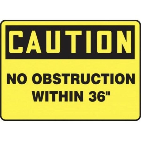 Accuform OSHA CAUTION Safety Sign NO MVHR668XP MVHR668XP